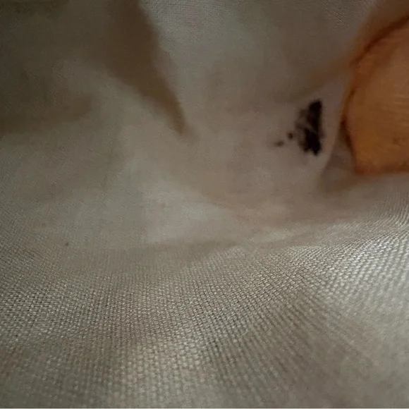 Handcrafted Tan Woven Bag with Wooden Handles Vintage - Picture 4 of 8